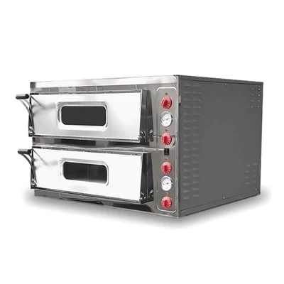 Pizzakemence sütő kétaknás 4+4-es ipari Ferrara-Forni Professional