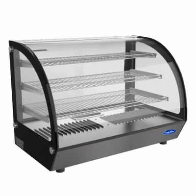 Prémium asztali melegentartó bemutatóvitrin tolóajtóval 130L Cook Rite By Atosa