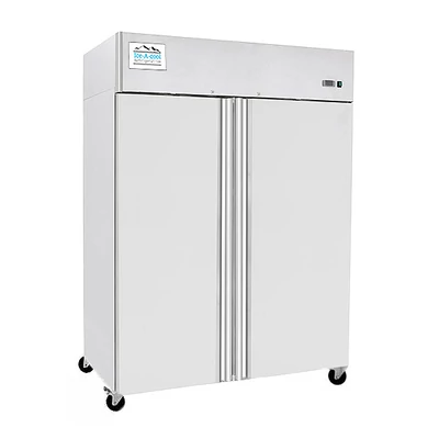 Ipari rozsdamentes kétajtós hűtőszekrény álló 1200 liter Gn 2/1 Ice-A-Cool by Atosa