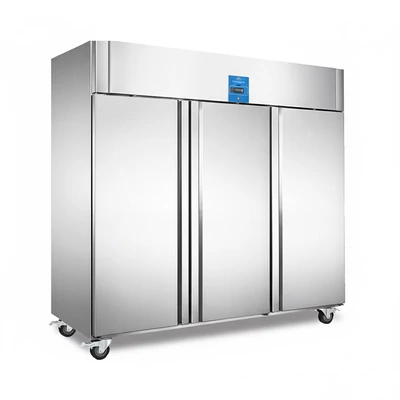Hűtőszekrény álló 2100 literes rozsdamentes ipari háttérhűtő 3 ajtós Ferrara-Cool