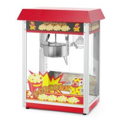 Popcorn gép piros 230V/1500W, 560x420x(H)770mm
