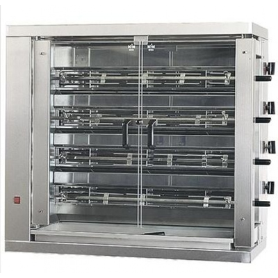 Elektromos üzemű csirkesütő 4 nyárssal