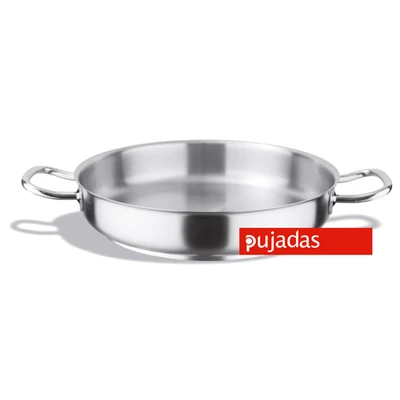 Rozsdamentes serpenyő két füllel, 45cm