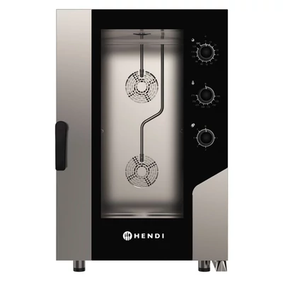 Hőlégbefúvásos gőzsütő VEZÉRLÉS 11x GN1/1, HENDI, 400V/15400W, 730x855x(H)1130mm