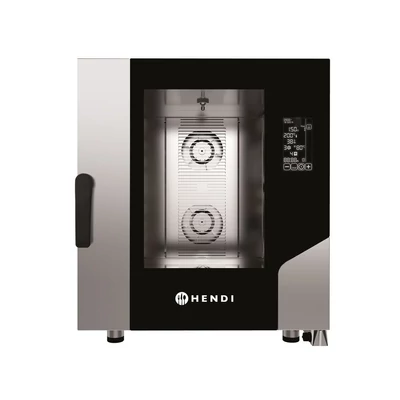 Hőlégbefúvásos gőzsütő érintéssel 7x GN 1/1, HENDI, 400V/10400W, 730x849x(H)850mm