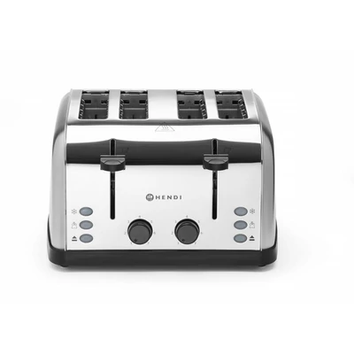 4 szeletes kenyérpirító, HENDI, 240V/1500W, 295x335x(H)180mm