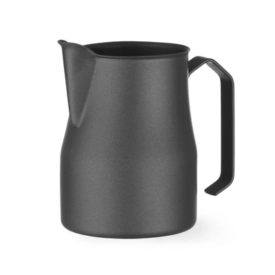Tejes kancsó V alakú kiöntővel matt fekete, HENDI, 0,7L, Fekete, ⌀84x(H)130mm