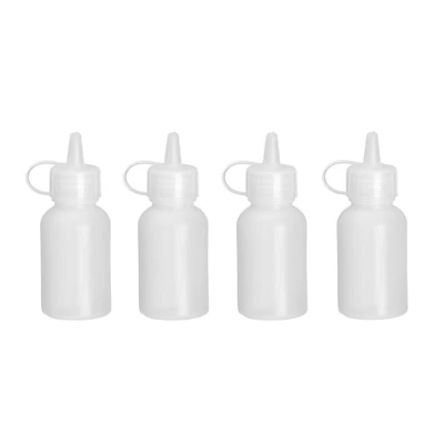 Mini szószadagoló – 4 db-os készlet, HENDI, 0,03L, Átlátszó, ⌀30x(H)85mm