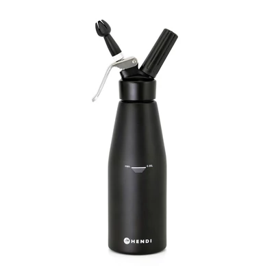 Habszifon, HENDI, Kitchen Line, 0,95L, Fekete, ⌀95x(H)320mm