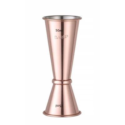 Jigger 30/50 ml, BarUp, Rézvörös, ⌀45x(H)114mm