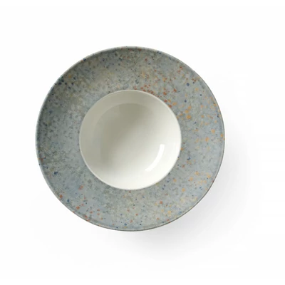 Tésztatányér csepp kollekció, HENDI, Drops Collection, Világos szürke, ⌀275mm