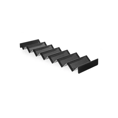Szendvicstartó - perforált, HENDI, Fekete, 580x170x(H)40mm