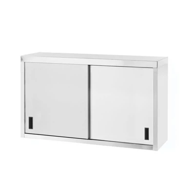 Falra szerelhető szekrény – hegesztett, tolóajtókkal, HENDI, Profi Line, 1000x300x(H)600mm