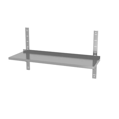 Állítható fali polc, 2 konzollal, HENDI, 1200x300x(H)600mm