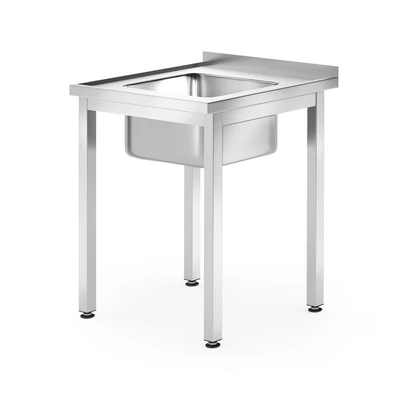 Egymedencés mosogató – HENDI, Profi Line, 600x600x(H)850mm