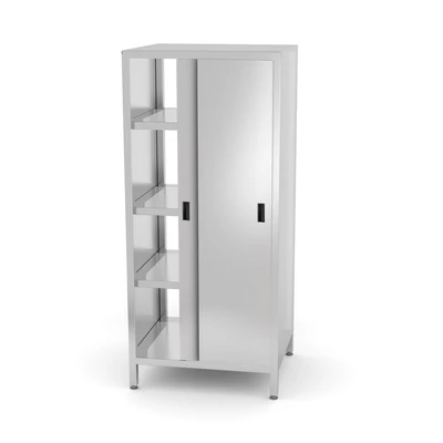 Tányértároló szekrény tolóajtókkal, HENDI, Kitchen Line, 800x700x(H)1800mm