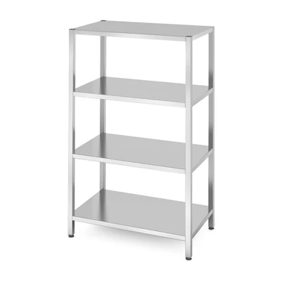 Tárolóállvány 4 teljes polccal – csavarozott, HENDI, Kitchen Line, 1000x600x(H)1800mm
