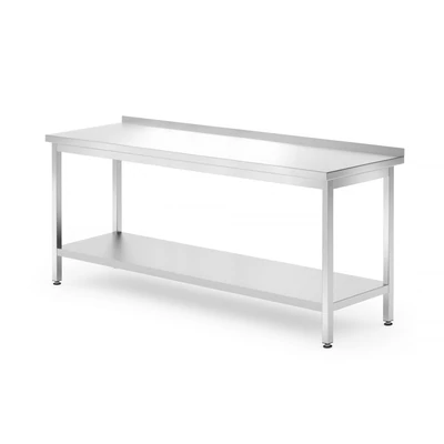 Munkaasztal alul polccal – HENDI, Profi Line, 1800x700x(H)850mm