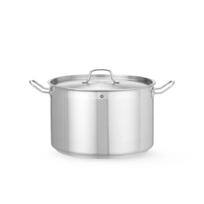 Közepes fazék- fedővel, HENDI, Profi Line, 23,2L, ⌀360x(H)230mm