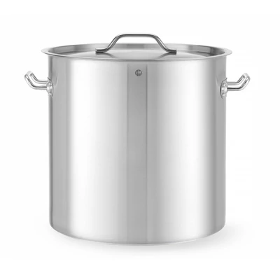 Magasan lábas - fedővel, HENDI, Budget Line, 50L, ⌀400x(H)400mm