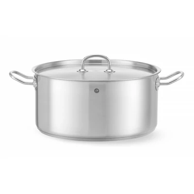 Alacsony lábas - fedéllel, HENDI, Kitchen Line, 11,9L, ⌀320x(H)150mm