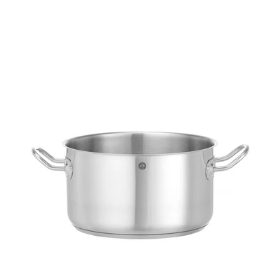 Főzőedény közepes méretű - fedél nélkül, HENDI, Kitchen Line, 6L, ⌀240x(H)135mm