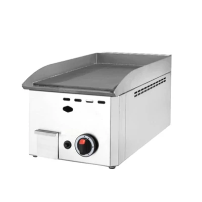 Rostlap gázüzemű snack 33 cm széles sima felülettel 4 kW