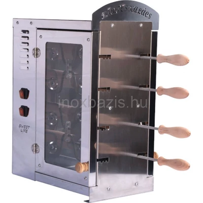 Kürtöskalács sütő 2x4-es