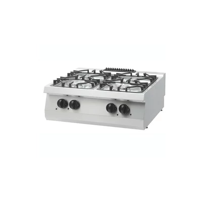 Maxima Heavy Duty főzőlap - 4 égő - kettős egység - 70 cm mély - 27 kW - gáz
