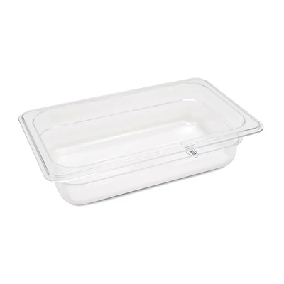Maxima Gasztronorm tartály 1/4 GN - 6,5cm mély - 26,5 x 16,2 cm - Polikarbonát