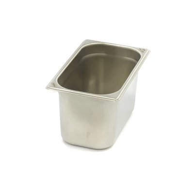 Maxima Gasztronorm tartály 1/4 GN - 15cm mély - 26,5 x 16,2cm - Rozsdamentes acél