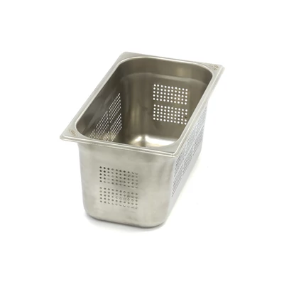 Maxima Gasztronorm tartály 1/3 GN - Perforált - 15cm mély - 32,5 x 17,6cm - Rozsdamentes acél