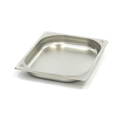 Maxima Gasztronorm tartály 1/2 GN - 4cm mély - 32,5 x 26,5cm - Rozsdamentes acél