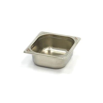 Maxima Gasztronorm tartály 1/6 GN - 6,5cm mély - 17,6 x 16,2cm - Rozsdamentes acél