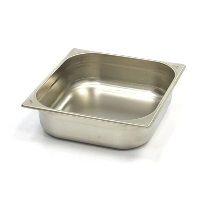Maxima Gasztronorm tartály 2/3 GN - 10cm mély - 32,5 x 35,4cm - Rozsdamentes acél