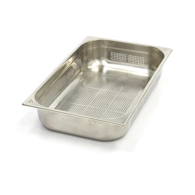 Maxima Gasztronorm tartály 1/1 GN - Perforált - 10cm mély - 53 x 32,5cm - Rozsdamentes acél