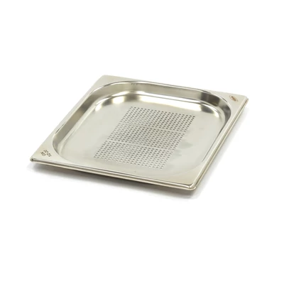 Maxima Gasztronorm tartály 1/2 GN perforált - 2cm mély - 32,5 x 26,5cm - Rozsdamentes acél