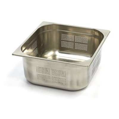 Maxima Gasztronorm tartály 2/3 GN - Perforált - 15cm mély - 32,5 x 35,4cm - Rozsdamentes acél