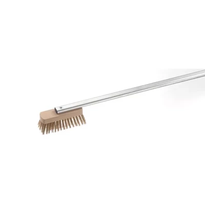 Kefe sárgaréz sörtékkel - otthoni használatra 150 cm nyél