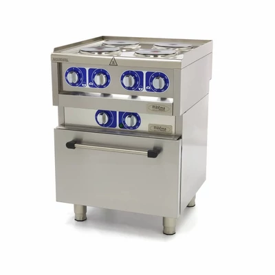 Maxima Commercial Grade tűzhely - 4 égővel - sütővel - elektromos - 60 x 60 cm