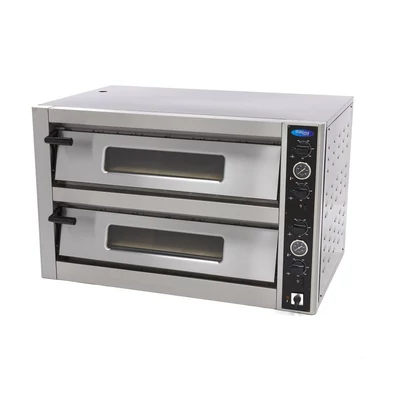 Maxima Deluxe pizzasütő 6 + 6 x 30 cm Dupla 400V