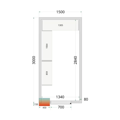 Tefcold Polcrendszer hűtő/fagyasztó/sokkoló kamrába