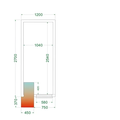 Tefcold Hűtőkamra – 5.39 m³