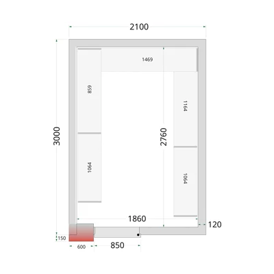 Tefcold CR WD Hűtőkamra panel 120 mm – 10.06 m³