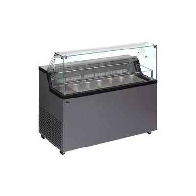 Tefcold Statikus Fagyipult  – 223 L – rozsdamentes (inox) - 7 tégely