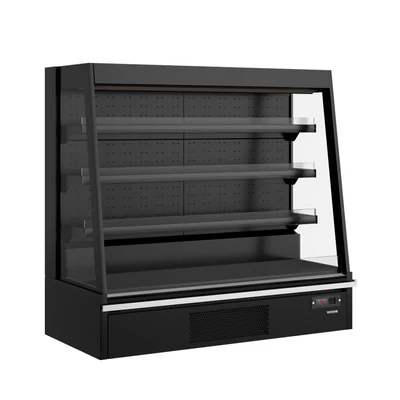 Tefcold Galaxy+ Fekete HC Szupermarket többpolcos hűtő – 360 L - Éjszakai roló