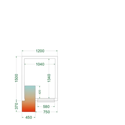 Tefcold Hűtőkamra – 	2.84 m³
