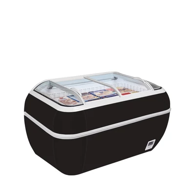 Tefcold B-CF Fekete szupermarket hűtő / fagyasztó – 334 L – fekete
