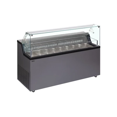 Tefcold Statikus Fagyipult  – 306 L – rozsdamentes (inox) - 9 tégely