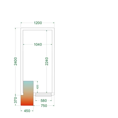Tefcold Hűtőkamra – 4.75 m³
